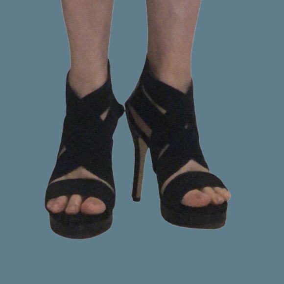 Open Toe Heels 4.5" Thin Heel - Picture 1 of 8